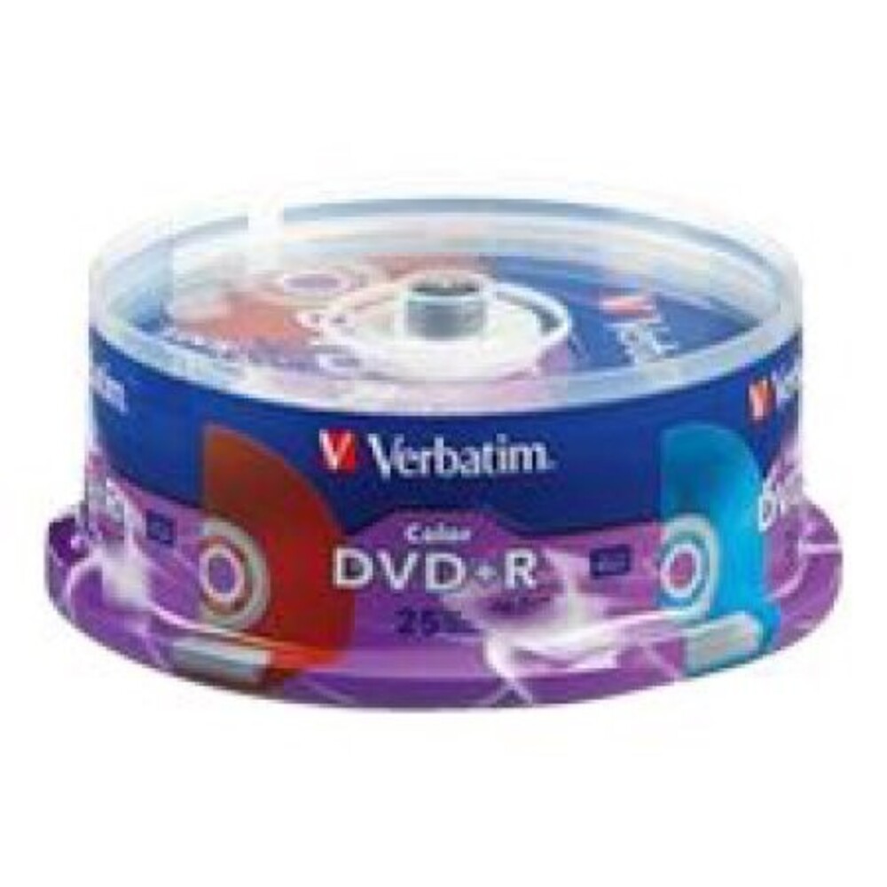 Verbatim Life Series DVD+R Spindle 4.7GB 16x Speed 120 min Pack of 25